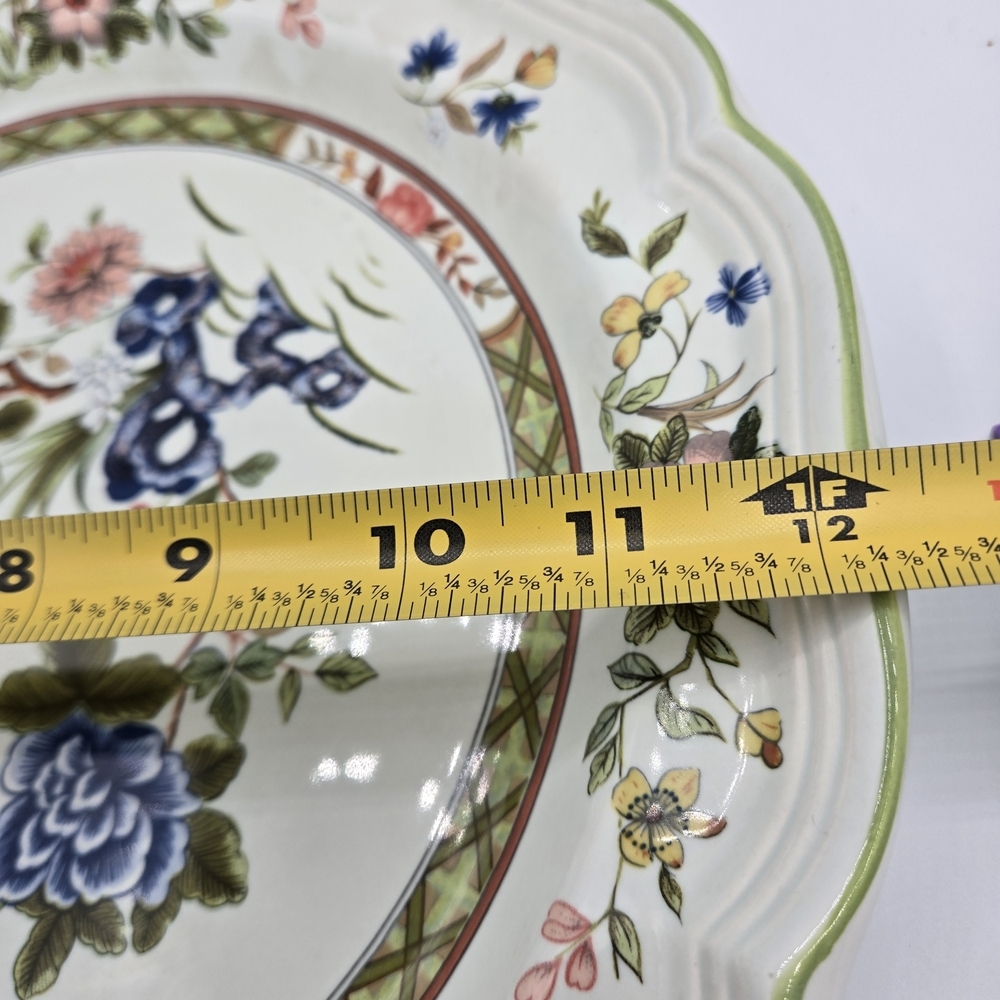 VINTAGE Mikasa Heritage Imari Bouquet Round Serving Platter F2006 Japan MINT EUC - Picture 5 of 6